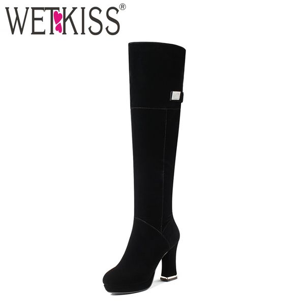 wetkiss flock knee boots zipper thick high heels spring boots female platform black crystal 2020 boot women
wetkiss flock knee boots zipper thick high heels spring boots female platform black crystal 2020 boot women