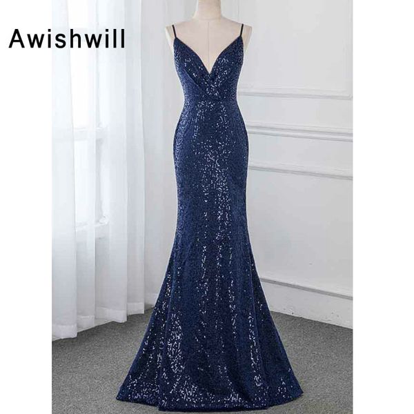 party dresses custom-made v neck sequin evening dress mermaid spaghetti strap navy blue formal gowns for women longue robe, White;black
party dresses custom-made v neck sequin evening dress mermaid spaghetti strap navy blue formal gowns for women longue robe, White;black