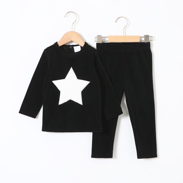 clothing sets children clothes 2pcs set velour kids baby boy girls round neck long pants heart star 2-5t, White
clothing sets children clothes 2pcs set velour kids baby boy girls round neck long pants heart star 2-5t, White