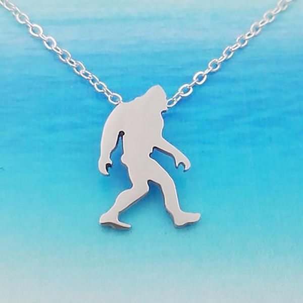 pendant necklaces sanlan 1pcs stainless steel material sasquatch/bigfoot necklace unique gifts, Silver
pendant necklaces sanlan 1pcs stainless steel material sasquatch/bigfoot necklace unique gifts, Silver