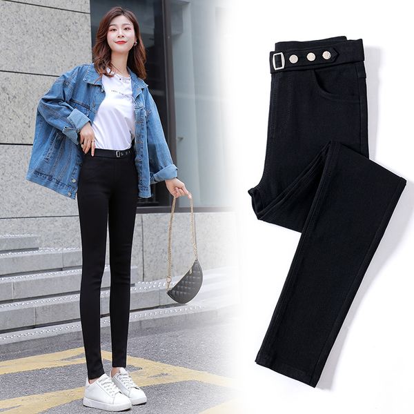2020 autumn new style high-waisted slimming versatile outer wear magic black and white with pattern leggings skinny black trouse, Black;white
2020 autumn new style high-waisted slimming versatile outer wear magic black and white with pattern leggings skinny black trouse, Black;white