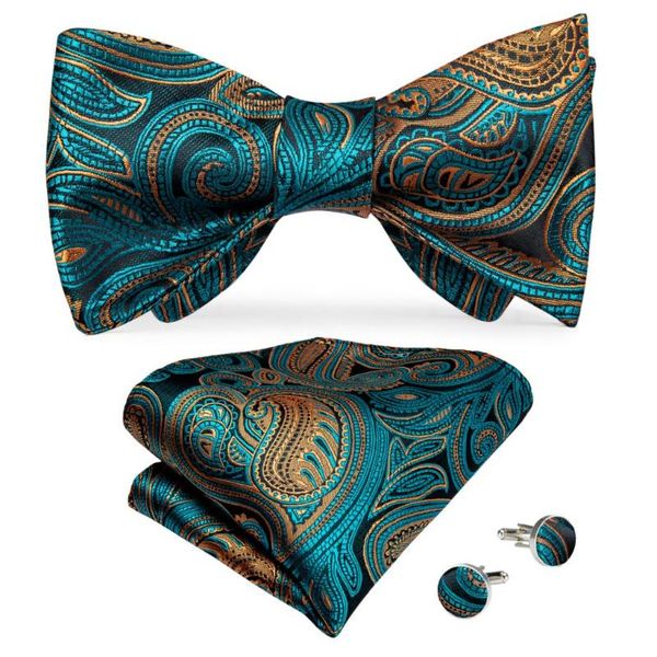 bow ties men silk bowtie teal green gold paisley design necktie for wedding party adjustable tie hanky cufflink set dibangu lh096, Black;gray
bow ties men silk bowtie teal green gold paisley design necktie for wedding party adjustable tie hanky cufflink set dibangu lh096, Black;gray