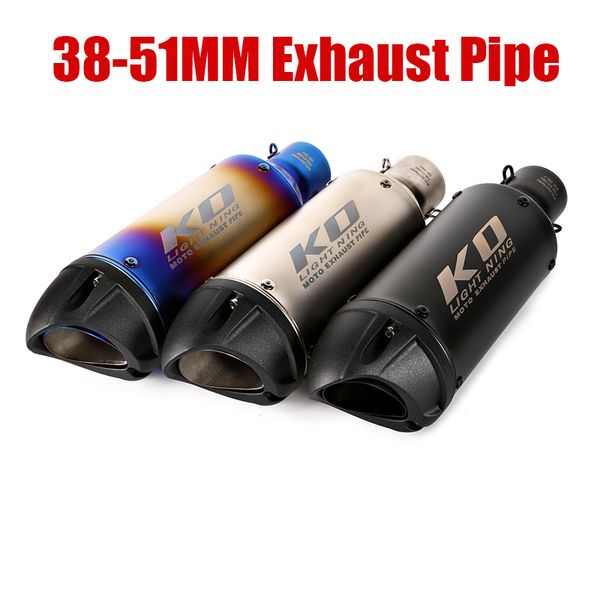 universal exhaust muffler pipe escape end tips vent pipe stainless steel 38-51mm no db killer for motorcycle scooter dirt bike
universal exhaust muffler pipe escape end tips vent pipe stainless steel 38-51mm no db killer for motorcycle scooter dirt bike