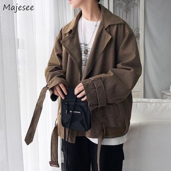 blazers men autumn double breasted plaid lace-up loose trendy leisure ins all-match cargo korean style mens suits ulzzang chic, White;black
blazers men autumn double breasted plaid lace-up loose trendy leisure ins all-match cargo korean style mens suits ulzzang chic, White;black