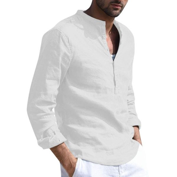 men's baggy cotton linen solid long sleeve button retro blouse casual beach summer vacation clothes #gm, White;black
men's baggy cotton linen solid long sleeve button retro blouse casual beach summer vacation clothes #gm, White;black
