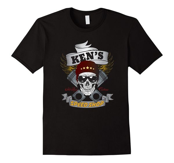 2019 new summer cool tee shirt ken's speed shop t-shirt - funny rod car guy funny t-shirt