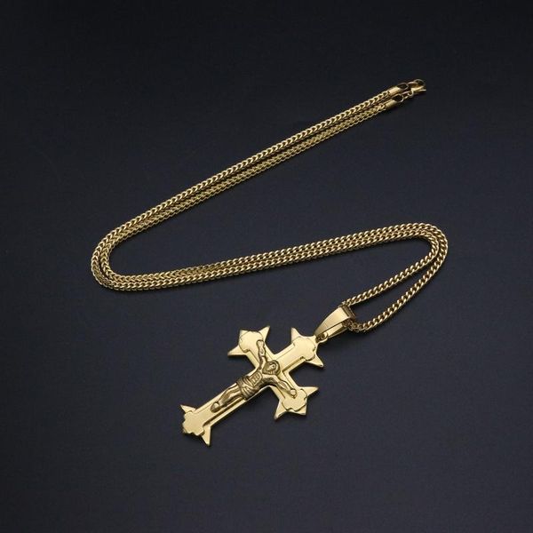 pendant necklaces jesus cross christian women necklace jewelry for men link chain 70cm stainless steel gold color, Silver
pendant necklaces jesus cross christian women necklace jewelry for men link chain 70cm stainless steel gold color, Silver