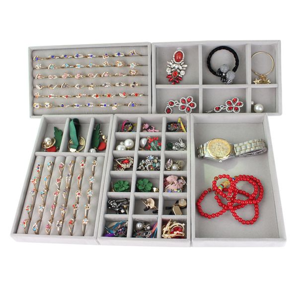 selling velvet jewelry display tray bracelet holder necklace ring earring box jade pendant stand jewelry storage organizer, Black
selling velvet jewelry display tray bracelet holder necklace ring earring box jade pendant stand jewelry storage organizer, Black