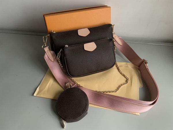 fashion handbags purses women favorite mini pochette 3pcs accessories crossbody bag vintag shoulder bags leather multi color straps
fashion handbags purses women favorite mini pochette 3pcs accessories crossbody bag vintag shoulder bags leather multi color straps
