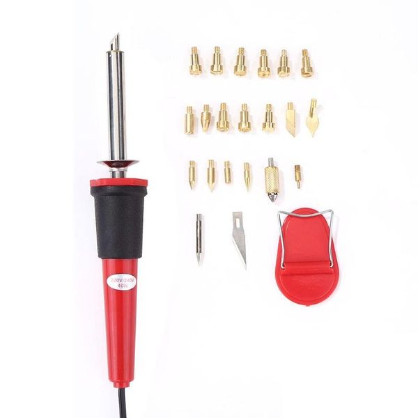 24 in 1 electric soldering iron pyrography tool welding tip kit wood burning pen operation simple and use conveninently
24 in 1 electric soldering iron pyrography tool welding tip kit wood burning pen operation simple and use conveninently