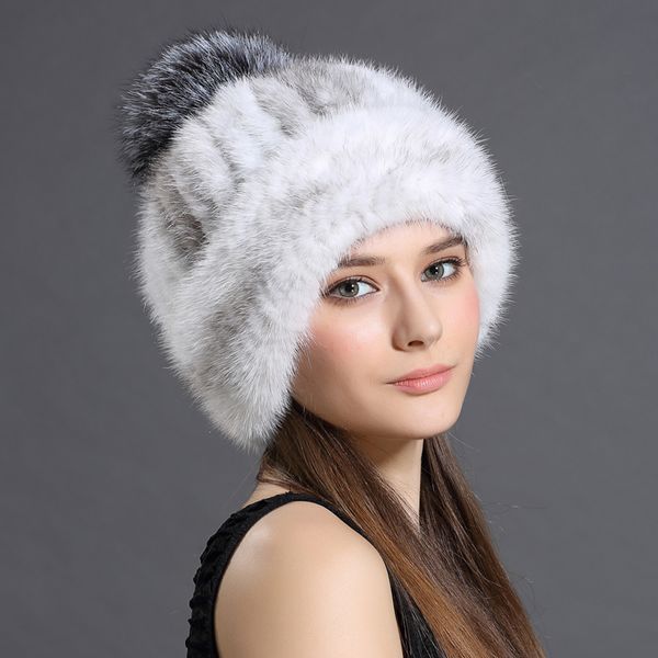 winter hats for women real mink fashion bonnet women's warm streetwear hat large fur pompom czapka zimowa my818, Blue;gray
winter hats for women real mink fashion bonnet women's warm streetwear hat large fur pompom czapka zimowa my818, Blue;gray