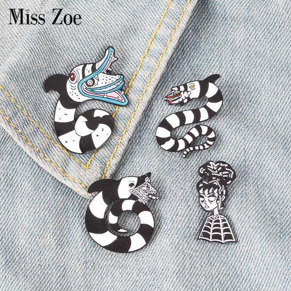 beetlejuice enamel pin lydia deetz sandworm badge brooch lapel pin for denim jean shirt bag horror movie jewelry gift for friend, Gray
beetlejuice enamel pin lydia deetz sandworm badge brooch lapel pin for denim jean shirt bag horror movie jewelry gift for friend, Gray