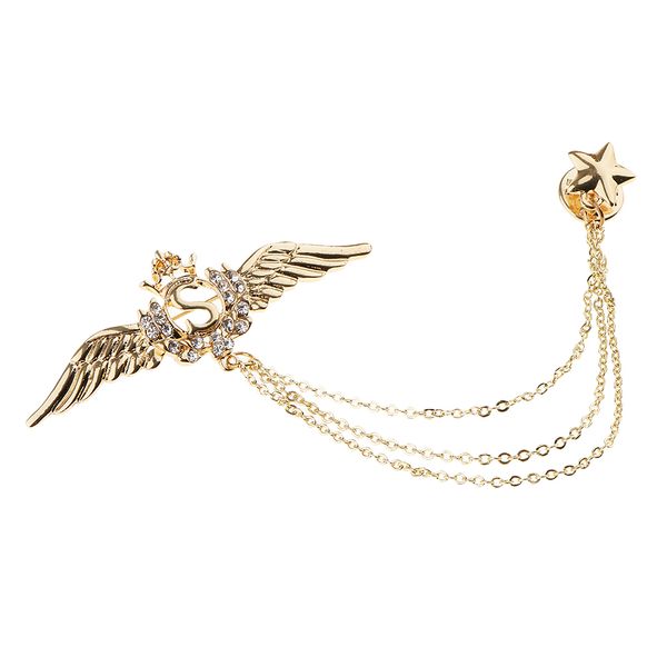 кристалл rhinestone летающие крылья корона звезда тройной цепи кисточкой pin брошь, Gray
кристалл rhinestone летающие крылья корона звезда тройной цепи кисточкой pin брошь, Gray