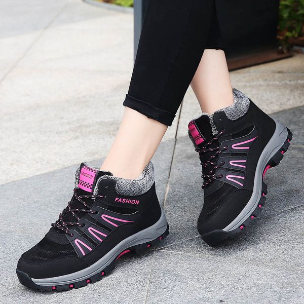 boots women's shoes suede winter warm fur plush lady casual lace up fashion sneakers zapatillas mujer platform snow, Black
boots women's shoes suede winter warm fur plush lady casual lace up fashion sneakers zapatillas mujer platform snow, Black