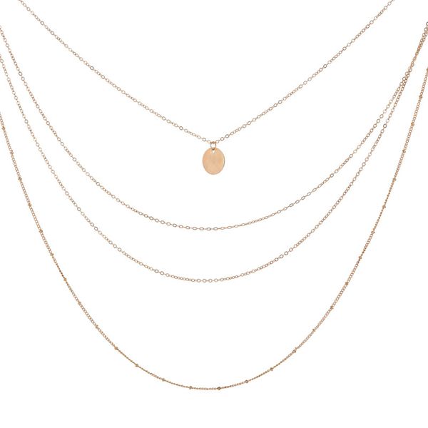 2020 new fashion trendy alloy and boho layering choker multilayer necklace gift for women, Silver
2020 new fashion trendy alloy and boho layering choker multilayer necklace gift for women, Silver