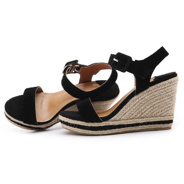 new arrive suede leather wedge sandals women shoes fashion platform sandals women summer shoes high heels, Black
new arrive suede leather wedge sandals women shoes fashion platform sandals women summer shoes high heels, Black