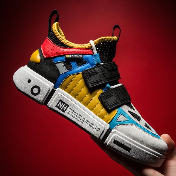 2020 harajuku summer platform sneakers men breathable casual shoes men hook loop fashion tenis masculino adulto sneakers, Black
2020 harajuku summer platform sneakers men breathable casual shoes men hook loop fashion tenis masculino adulto sneakers, Black