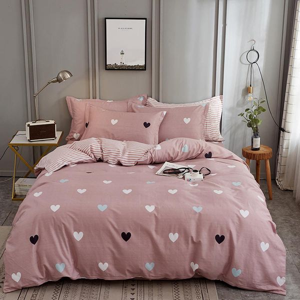 luxury nordic style pure cotton bedding sets duvet cover bed sheet pillowcases home textiles 3-4pcs pink heart leaves pattern
luxury nordic style pure cotton bedding sets duvet cover bed sheet pillowcases home textiles 3-4pcs pink heart leaves pattern