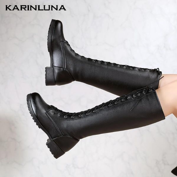 karin new large sizes 48 fashion shoelaces chunky heels winter woman shoes walking knee high boots, Black
karin new large sizes 48 fashion shoelaces chunky heels winter woman shoes walking knee high boots, Black
