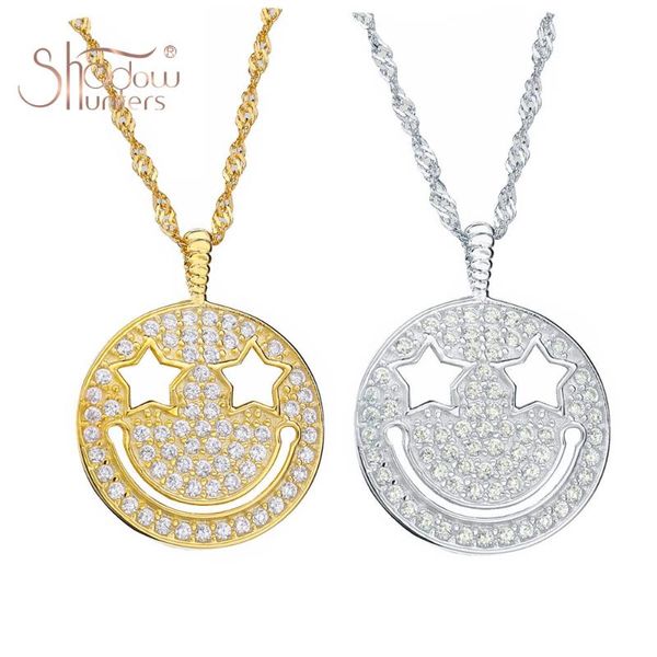 chains shadowhunters authentic 925 sterling silver smile star funny pendant necklaces with clear cz men femme jewelry
chains shadowhunters authentic 925 sterling silver smile star funny pendant necklaces with clear cz men femme jewelry