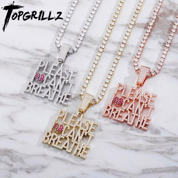 pendant necklaces rillz can't breathe copper out zircon necklace charm fashion gift jewelry hip hop for men women, Silver
pendant necklaces rillz can't breathe copper out zircon necklace charm fashion gift jewelry hip hop for men women, Silver
