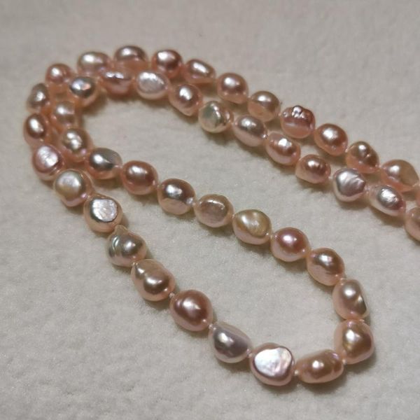 super bright skin light natural colorless aurora fresh water baroque shaped pearl necklace orange rose pearl 14k, Silver
super bright skin light natural colorless aurora fresh water baroque shaped pearl necklace orange rose pearl 14k, Silver
