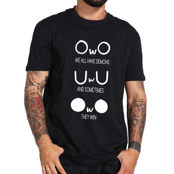we all have demons t shirt cute abstract emotion pattern crew neck 100% cotton meme tee shirt eu size
we all have demons t shirt cute abstract emotion pattern crew neck 100% cotton meme tee shirt eu size