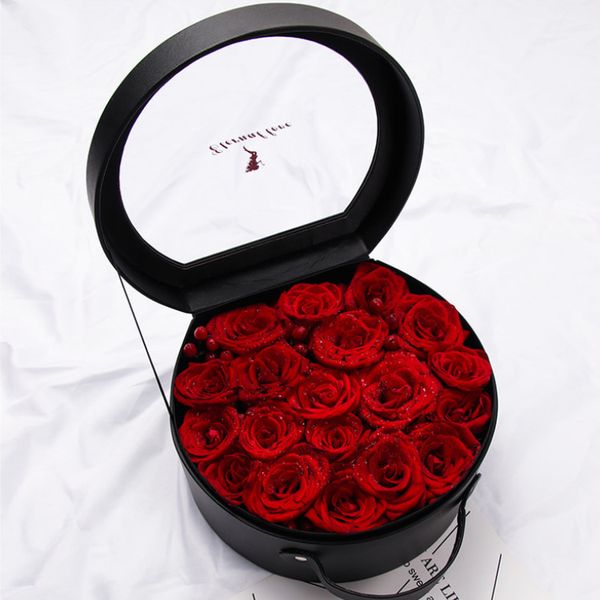 gift wrap 1pcs wedding box waterproof portable leather round pvc window souvenir fresh flower packaging
gift wrap 1pcs wedding box waterproof portable leather round pvc window souvenir fresh flower packaging