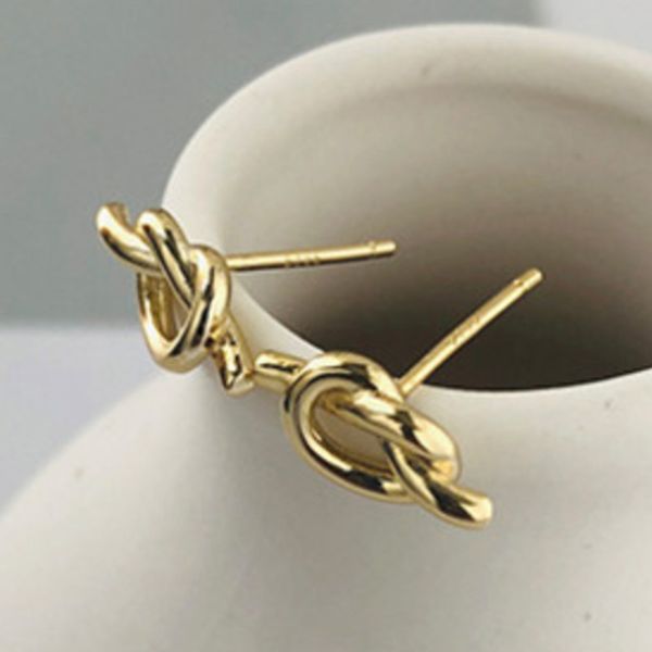 korean simple knotting stud earring gold earing 925 sterling silver earrings for women charm gift for friend 925 silver jewelry, Golden;silver
korean simple knotting stud earring gold earing 925 sterling silver earrings for women charm gift for friend 925 silver jewelry, Golden;silver