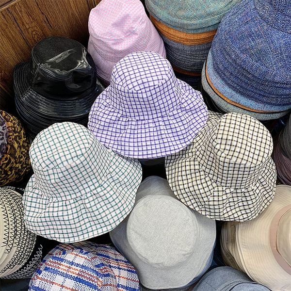 kiaud korean new style small plaid ins style ruffled fisherman women's large brim sun summer travel sun fashion bucket hat bucket hat, Blue;gray
kiaud korean new style small plaid ins style ruffled fisherman women's large brim sun summer travel sun fashion bucket hat bucket hat, Blue;gray