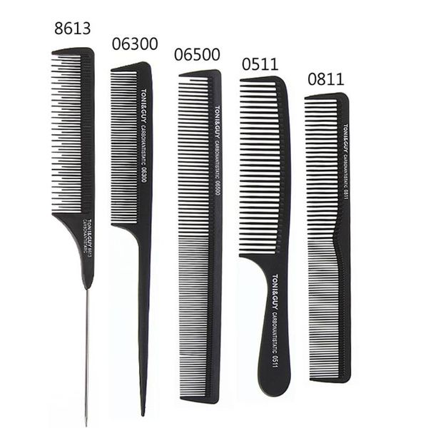 salon cutting comb carbon fiber hairdressing hair brush sharp tails anti-static styling accessories, Silver
salon cutting comb carbon fiber hairdressing hair brush sharp tails anti-static styling accessories, Silver