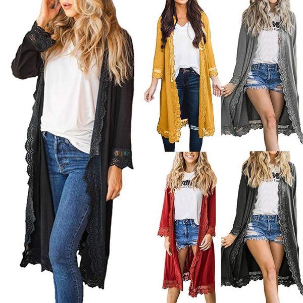 2020 winter coat women new arrival long sleeve casual solid lace loose long outwear trench coat, Tan;black 
2020 winter coat women new arrival long sleeve casual solid lace loose long outwear trench coat, Tan;black