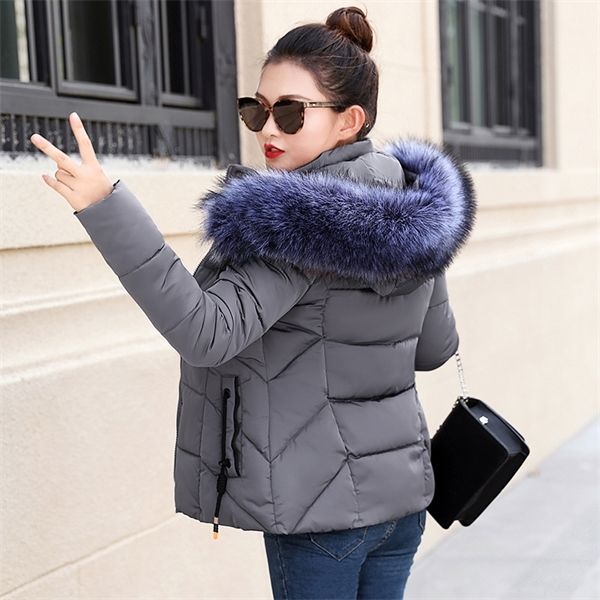2019 autumn winter jacket women parkas for coat fashion female down jacket with a hood large faux fur collar coat, Black
2019 autumn winter jacket women parkas for coat fashion female down jacket with a hood large faux fur collar coat, Black