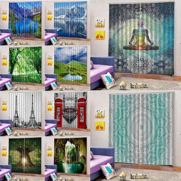 2pc/set blackout curtain for most standard rod - beauty scenery print - home office bedroom bathroom window curtain voile valance
2pc/set blackout curtain for most standard rod - beauty scenery print - home office bedroom bathroom window curtain voile valance