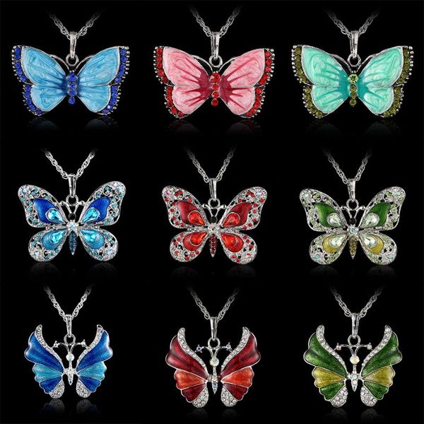 small animal butterfly chain necklaces women enamel colorful cute butterfly pendant chain necklaces jewelry accessories, Silver
small animal butterfly chain necklaces women enamel colorful cute butterfly pendant chain necklaces jewelry accessories, Silver