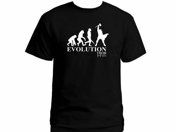 thor evolution vikings evolve 100% cotton customized black graphic t-shirt 
thor evolution vikings evolve 100% cotton customized black graphic t-shirt