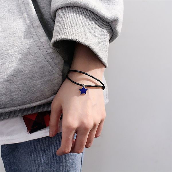 bangle imixlot lovers girlfriend black blue star dangles double chains leather bracelet valentine's day gifts
bangle imixlot lovers girlfriend black blue star dangles double chains leather bracelet valentine's day gifts
