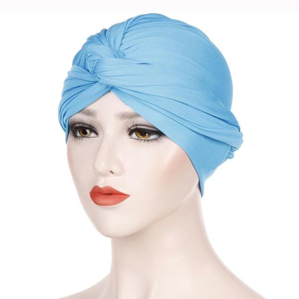 new women turban hair bonnet hat muslim turbanet hat solid color head wrap head cover tb-51, Blue;gray
new women turban hair bonnet hat muslim turbanet hat solid color head wrap head cover tb-51, Blue;gray