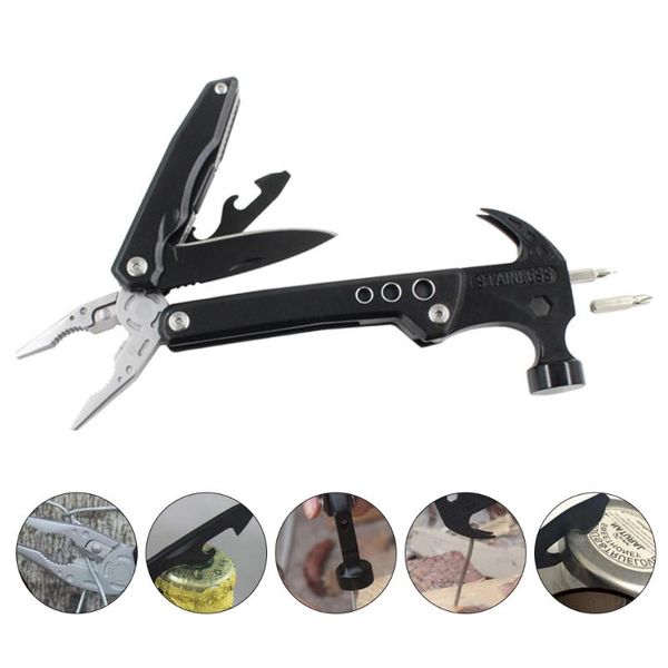 multifunctional foldable hammer stainless steel claw hammer wire stripper plier can opener hex screwdriver car rescue hand tools
multifunctional foldable hammer stainless steel claw hammer wire stripper plier can opener hex screwdriver car rescue hand tools