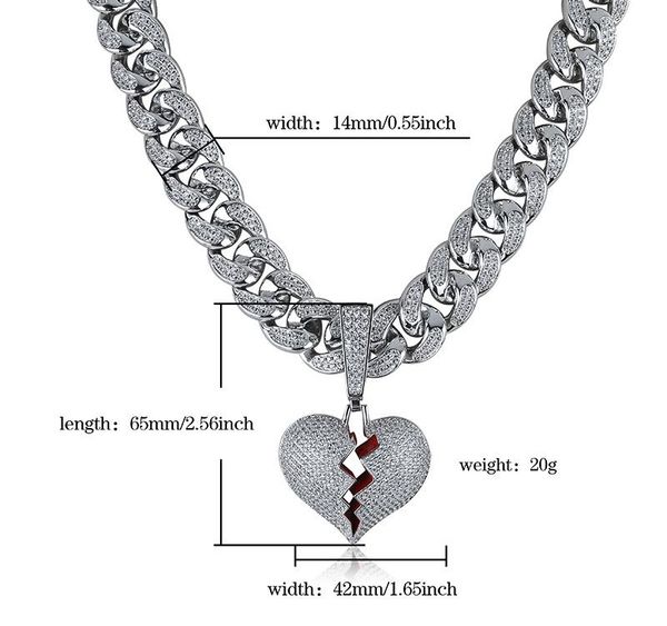iced out heart necklace & pendant with 14mm width big cuban chain gold silver color cubic zircon men s women hip hop002
iced out heart necklace & pendant with 14mm width big cuban chain gold silver color cubic zircon men s women hip hop002