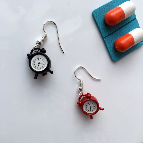funny cartoon mini 3d alarm clock earring cute creativity drop earrings fashion personality gift woman girl party unique jewelry, Silver
funny cartoon mini 3d alarm clock earring cute creativity drop earrings fashion personality gift woman girl party unique jewelry, Silver