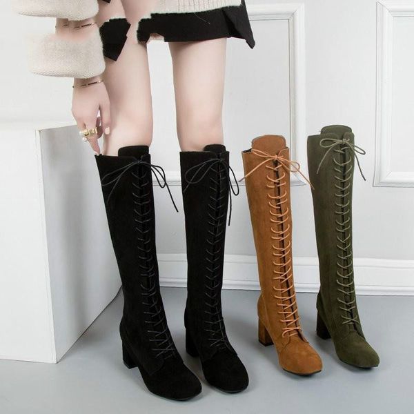 boots plus size 42 43 high heels women over knee woman winter front lace-up ladies green autumn, Black
boots plus size 42 43 high heels women over knee woman winter front lace-up ladies green autumn, Black