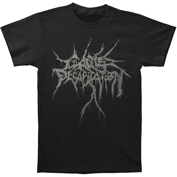 fashion printed men's t-shirt sleeve cattle decapitation men's black logo men's 2019 style t-shirt