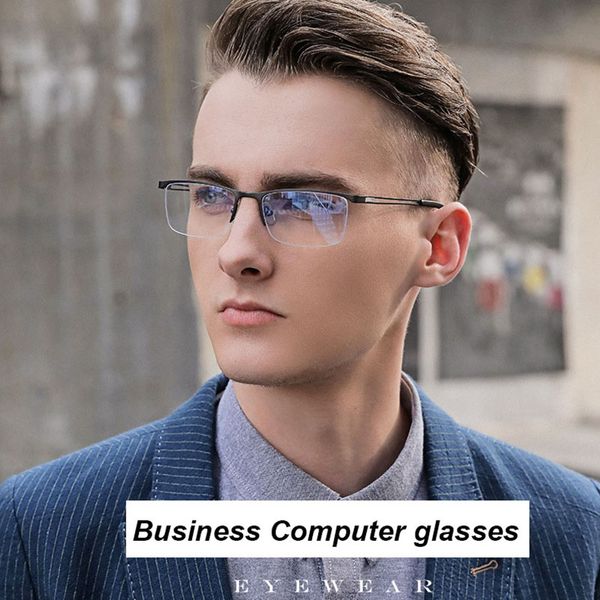 half rimless metal eyewear frames blue light blocking transparent lens business optical glasses frame retangle myopia, White;black
half rimless metal eyewear frames blue light blocking transparent lens business optical glasses frame retangle myopia, White;black