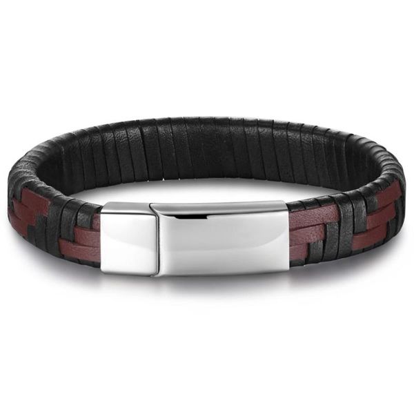 zindov real men leather bracelet braided black brown male jewelry stainless steel stock sales price few pcs, Golden;silver
zindov real men leather bracelet braided black brown male jewelry stainless steel stock sales price few pcs, Golden;silver