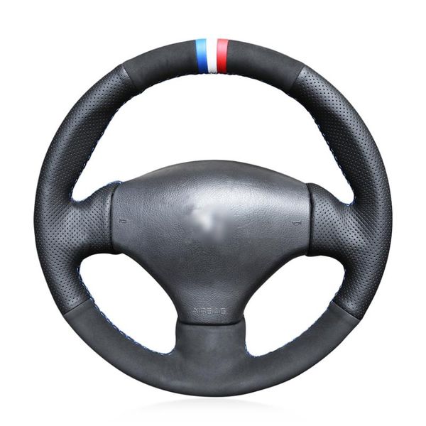 black genuine leather suede hand sew anti-slip soft car steering wheel cover for 206 1998-2005 206 sw
black genuine leather suede hand sew anti-slip soft car steering wheel cover for 206 1998-2005 206 sw
