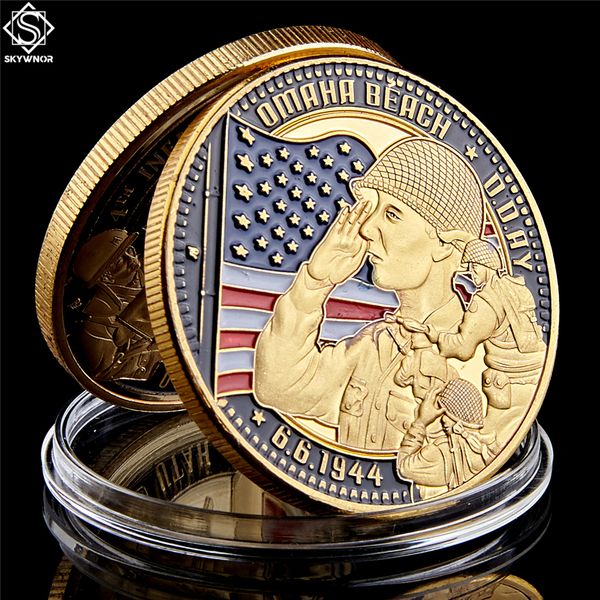 1944.6.6 d-day omaha beach 1oz gold plated craft souvenir cimetiere american military challenge coin collection
1944.6.6 d-day omaha beach 1oz gold plated craft souvenir cimetiere american military challenge coin collection
