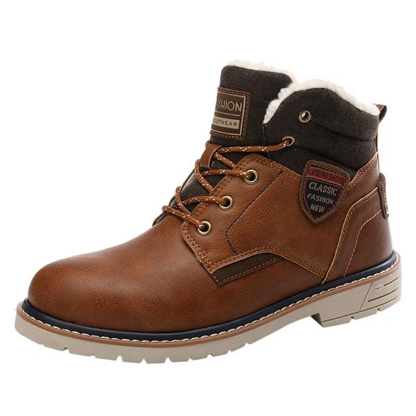 sagace snow boots men fashion outdoor british style snow boots men winter waterproof warm boot wild plus velvet warm cotton shoe, Black
sagace snow boots men fashion outdoor british style snow boots men winter waterproof warm boot wild plus velvet warm cotton shoe, Black