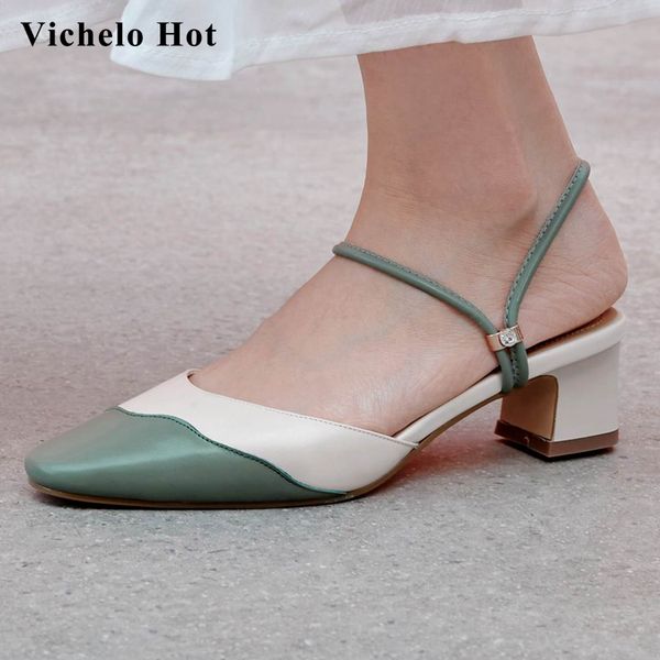 vichelo 2020 mixed colors full grain leather handmade square toe med heel beauty lady fashion sandals women l06, Black
vichelo 2020 mixed colors full grain leather handmade square toe med heel beauty lady fashion sandals women l06, Black