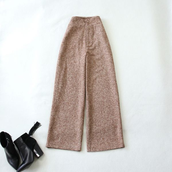 autumn/winter women pants high waist wide leg pants straight femme chic thicken long pant female long trousers streetwear, Black;white
autumn/winter women pants high waist wide leg pants straight femme chic thicken long pant female long trousers streetwear, Black;white